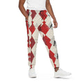 Red 310GSM All-Over Print Joggers – Heavy Cotton | MUNSIEUR