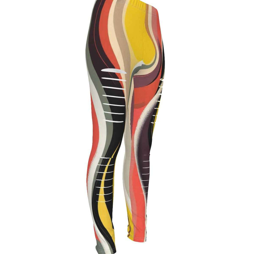 MUNSIEUR All-Over Print Women's Ripped Leggings