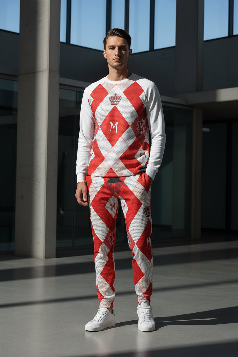 MUNSIEUR All-Over Print Joggers Set