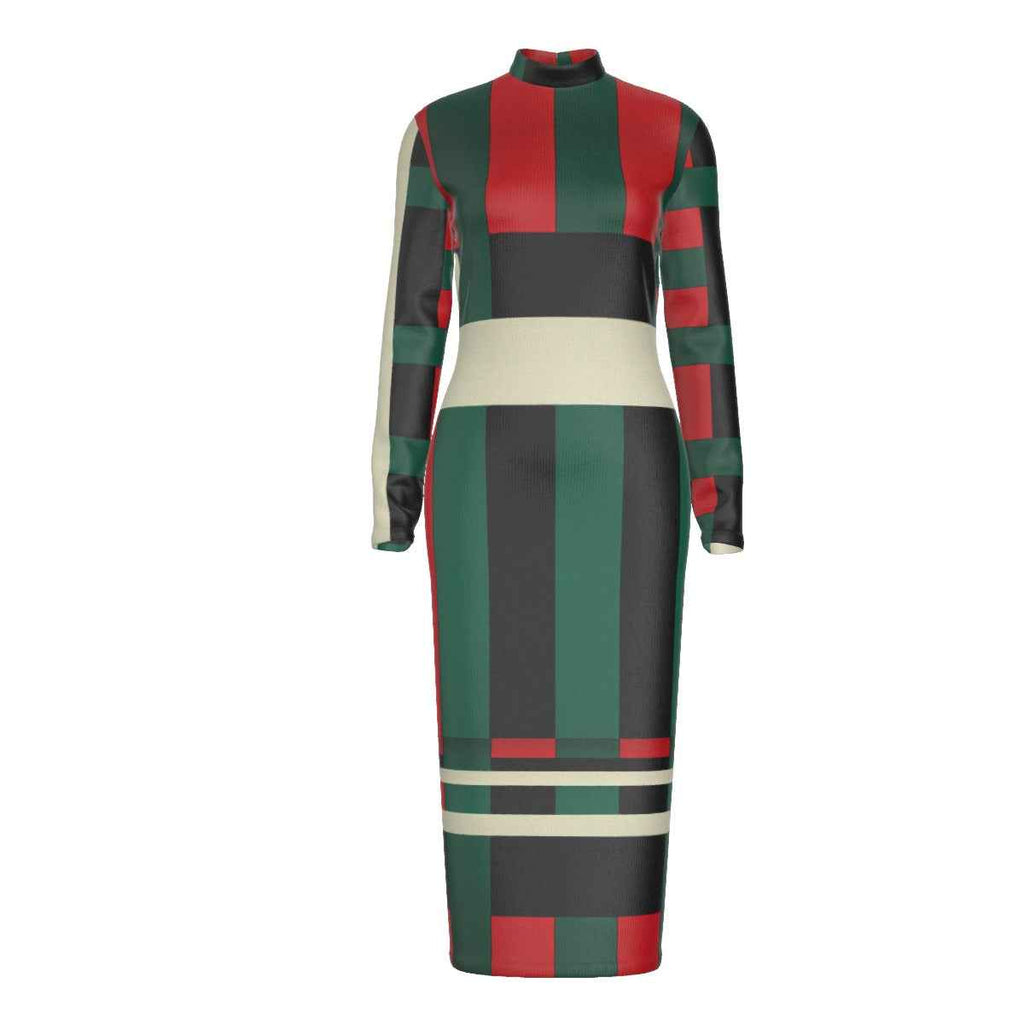 MUNSIEUR All-Over Print Women's Hip Dress
