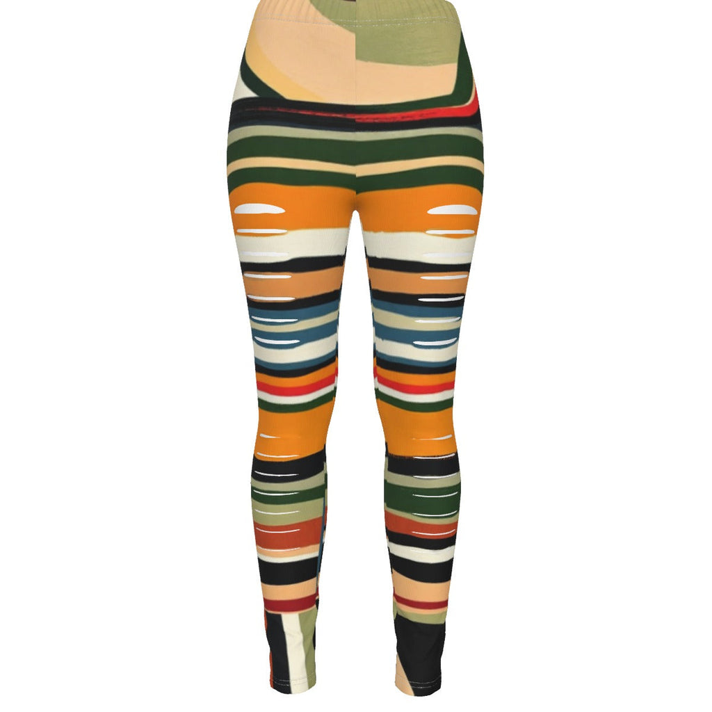 MUNSIEUR All-Over Print Women's Ripped Leggings
