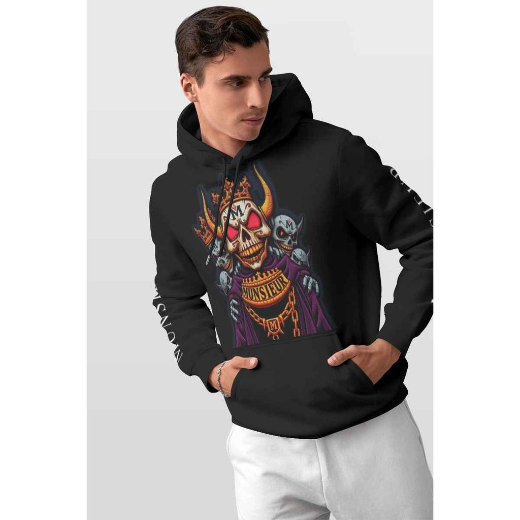 Men's All-Over Print Thicken Pullover Hoodie | MUNSIEUR