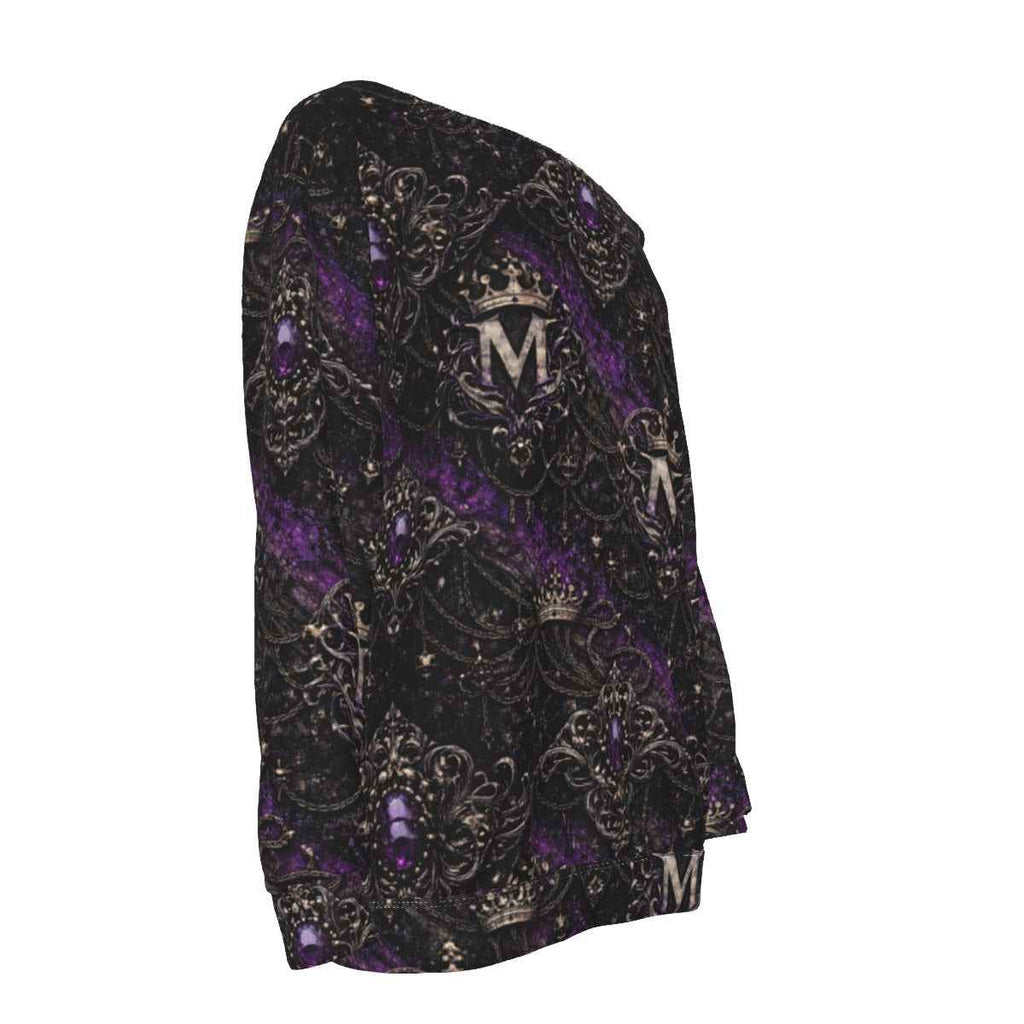MUNSIEUR All-Over Print Women's Off-Shoulder Sweatshirt