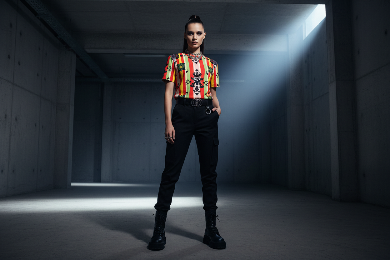 MUNSIEUR Women's T-shirt "Dark Official"