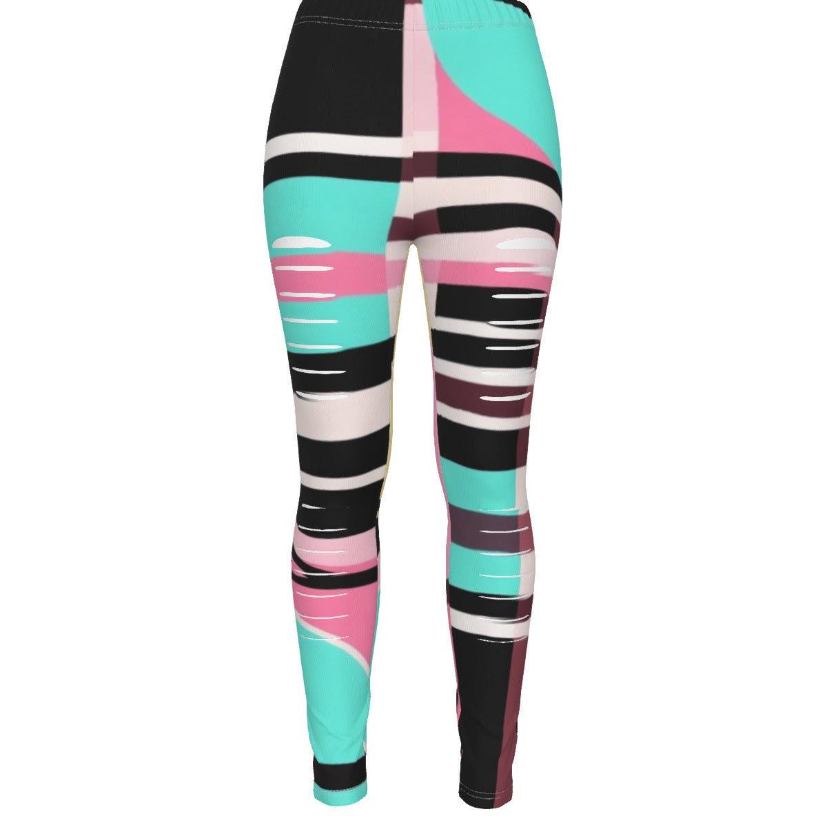 MUNSIEUR All-Over Print Women's Ripped Leggings