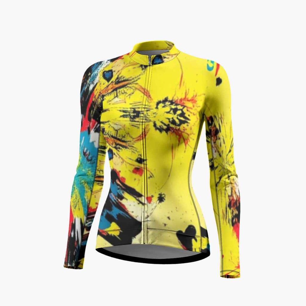 MUNSIEUR All-Over Print Raglan Women's Cycling Jacket