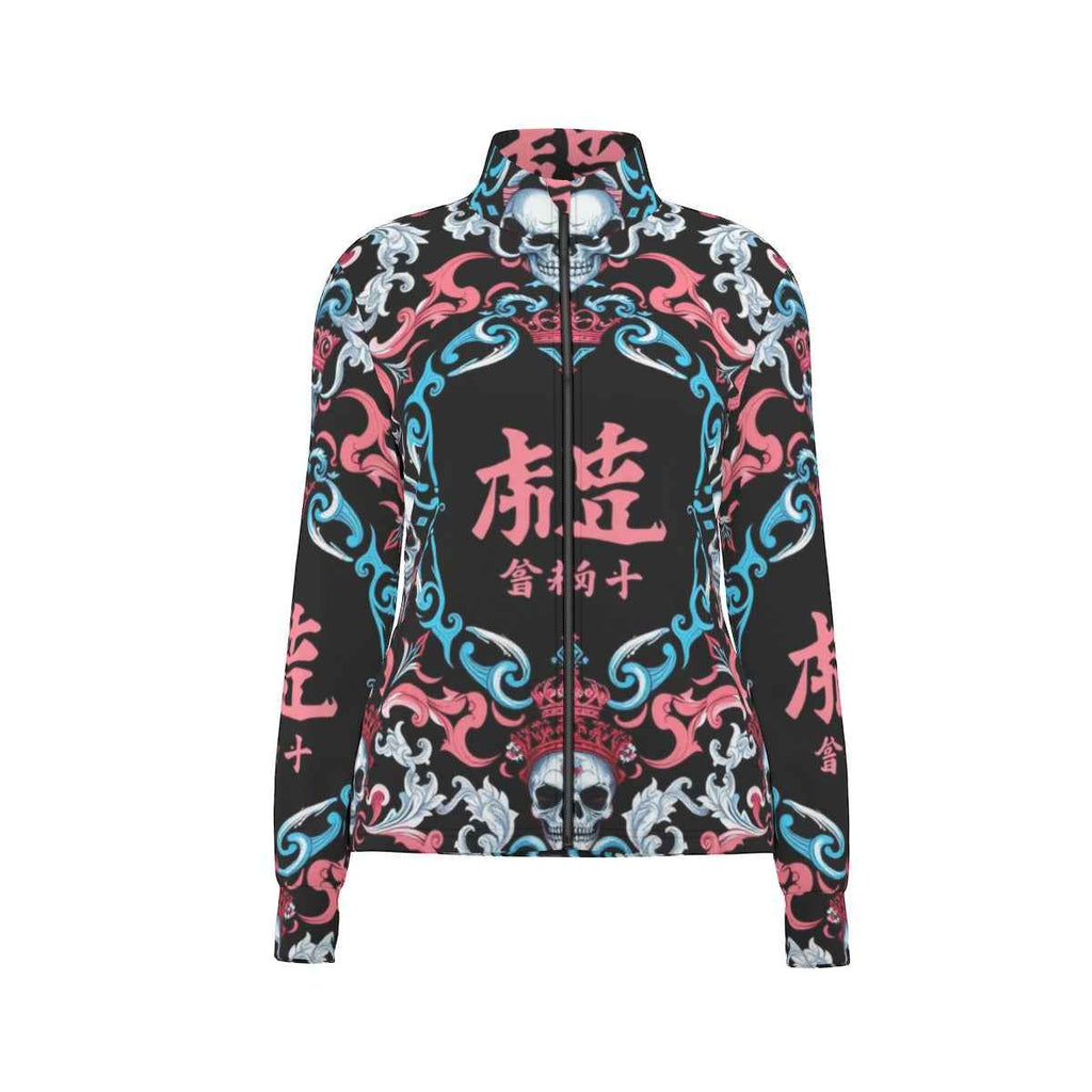 MUNSIEUR All-Over Print Women's Long Sleeve Thumbhole Jacket