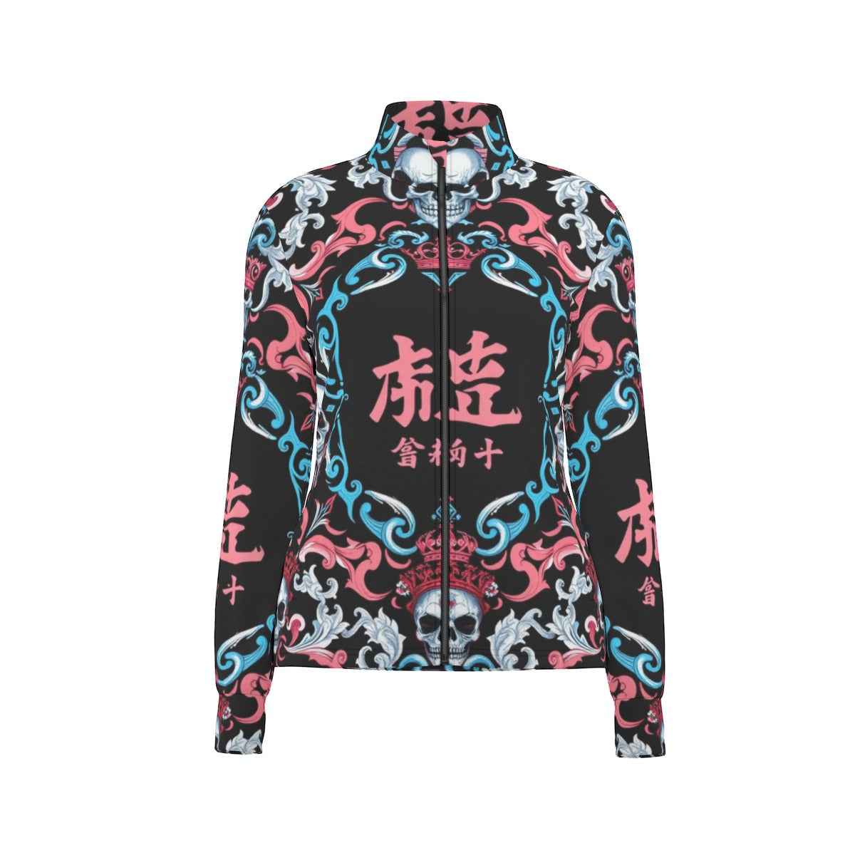 MUNSIEUR All-Over Print Women's Long Sleeve Thumbhole Jacket