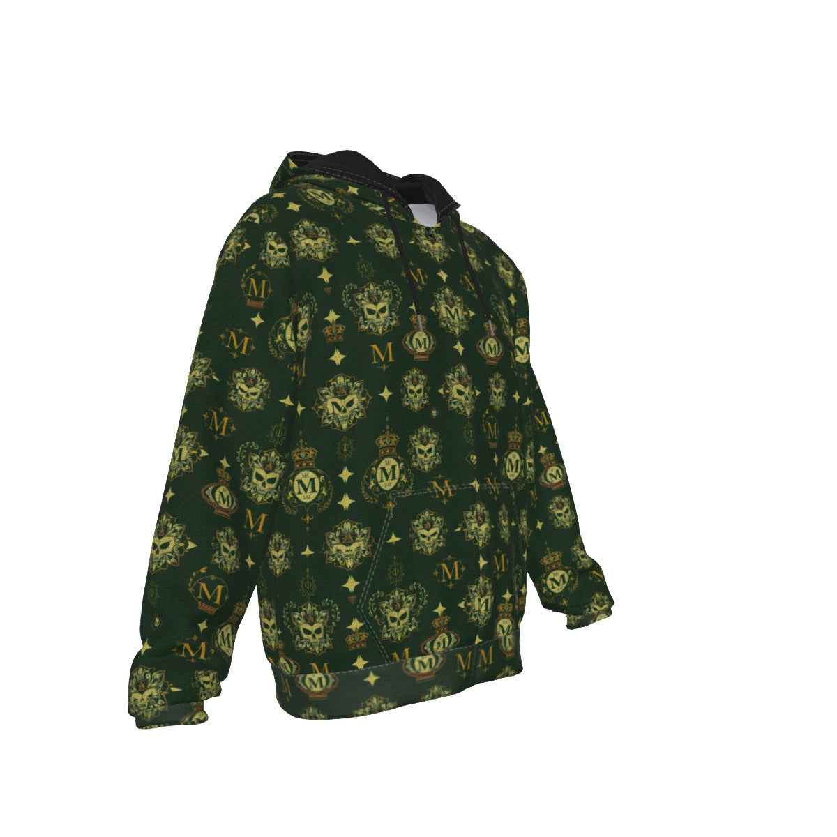 Men's Zip Up Hoodie - All-Over Print with Pocket