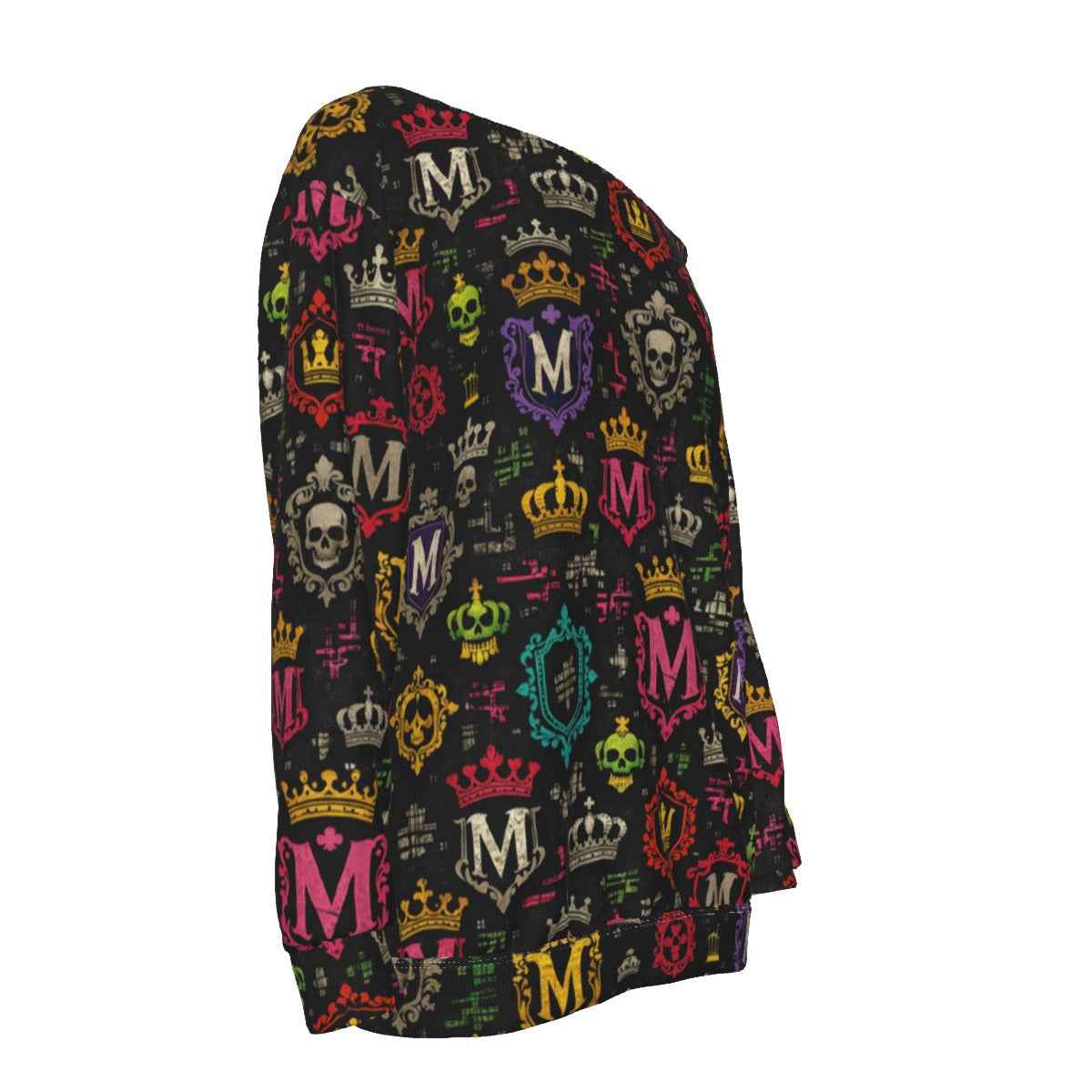 MUNSIEUR All-Over Print Women's Off-Shoulder Sweatshirt New Arrivals