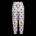 Women's Leggings MUNSIEUR All-Over Print Knitted Fleece "Bubble Gums"