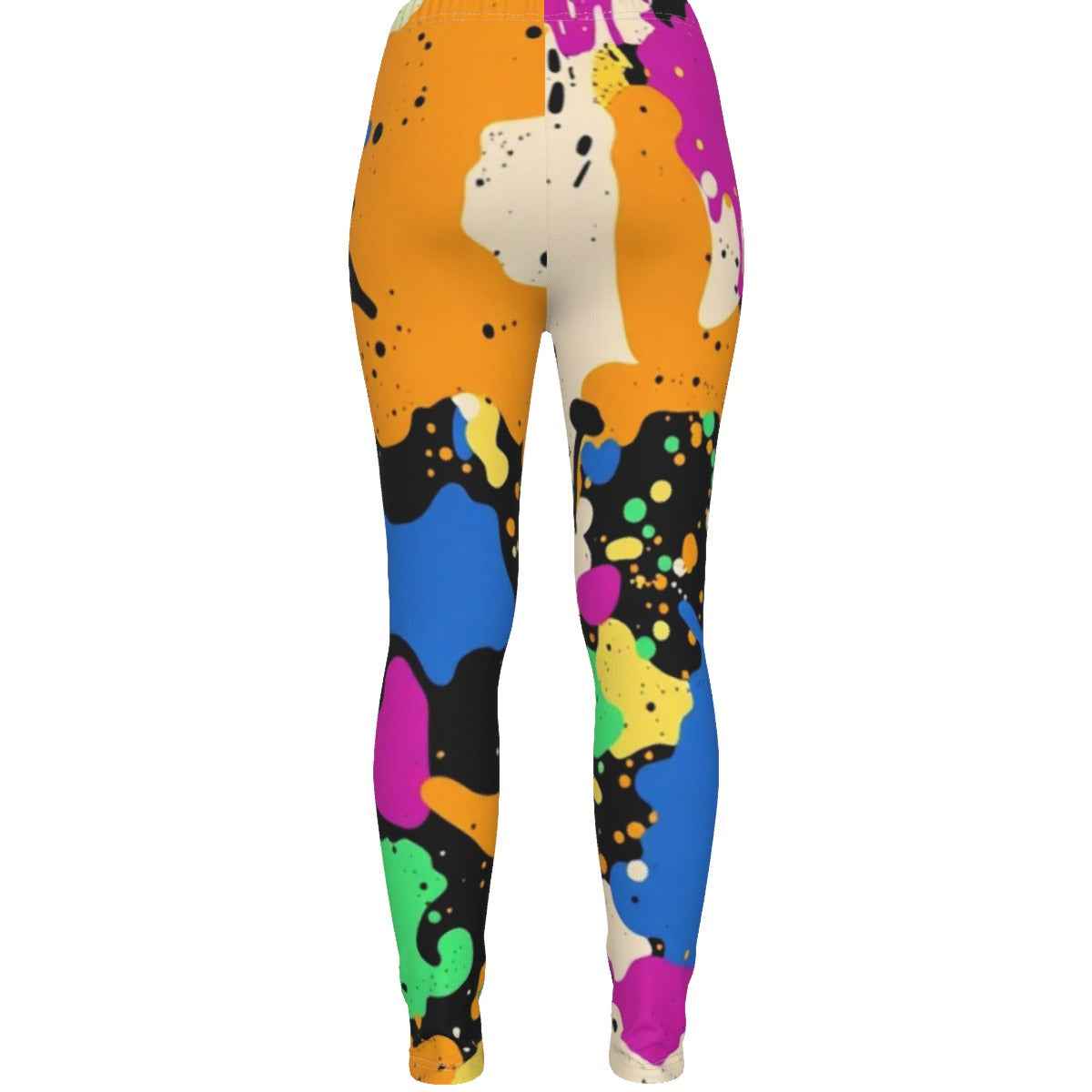 MUNSIEUR All-Over Print Women's Ripped Leggings New Arrivals