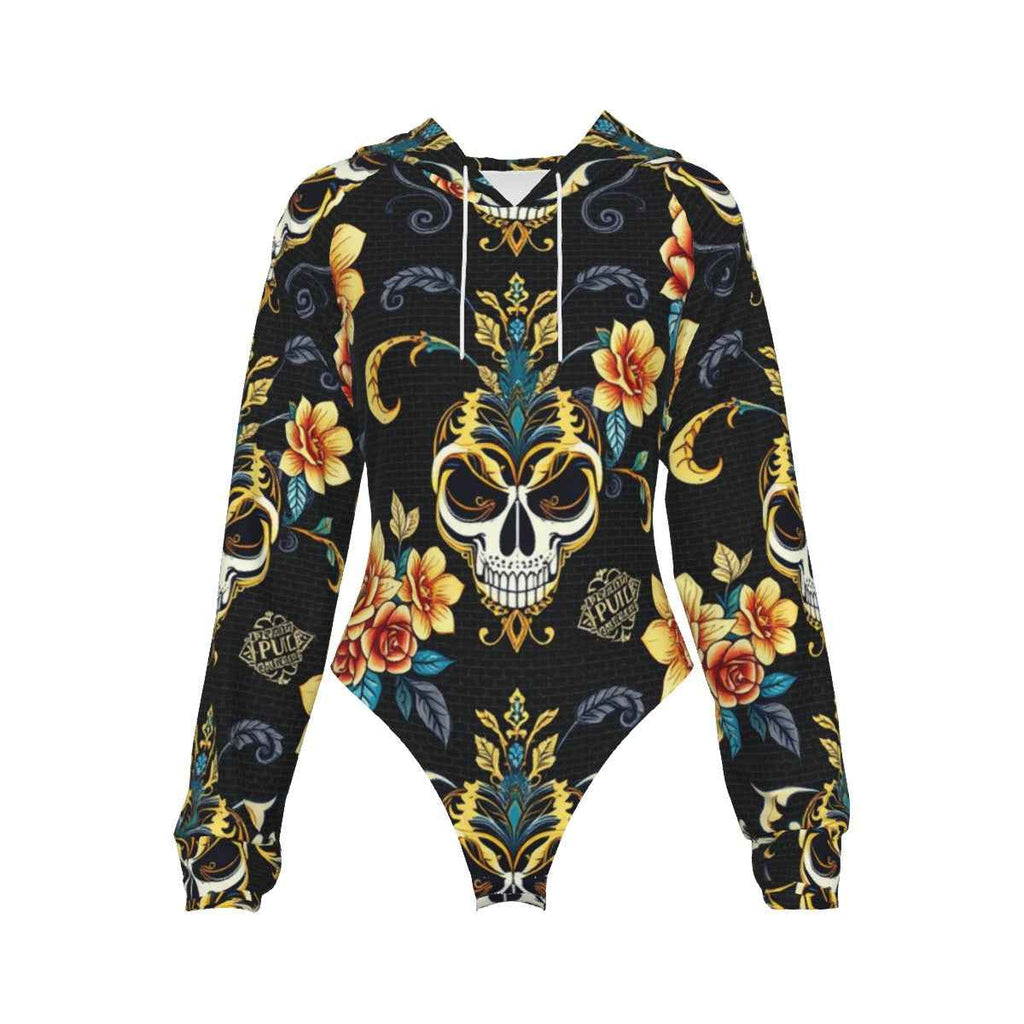 MUNSIEUR All-Over Print Women's Raglan Sleeve with Lining Bodysuit