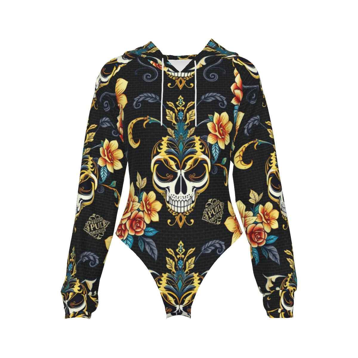 MUNSIEUR All-Over Print Women's Raglan Sleeve with Lining Bodysuit