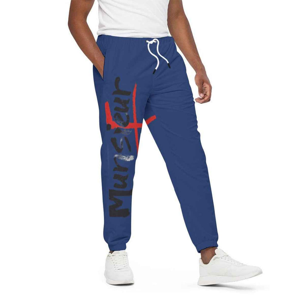 Men's Blue Joggers - Signature for Casual Wear