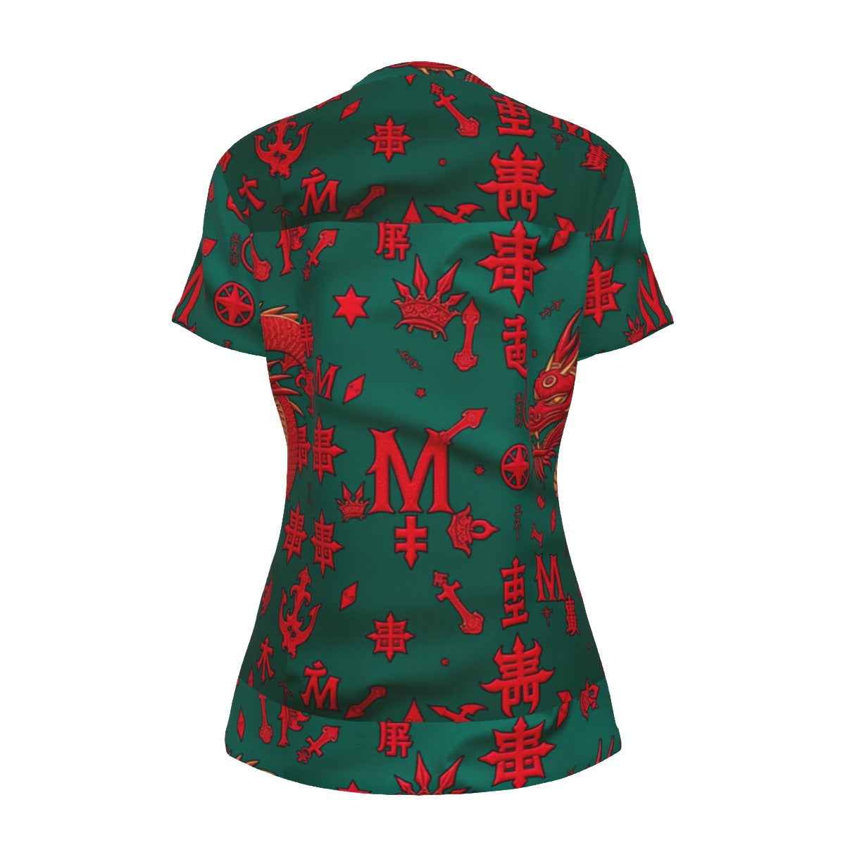 MUNSIEUR All-Over Print Women's Round Neck T-Shirt