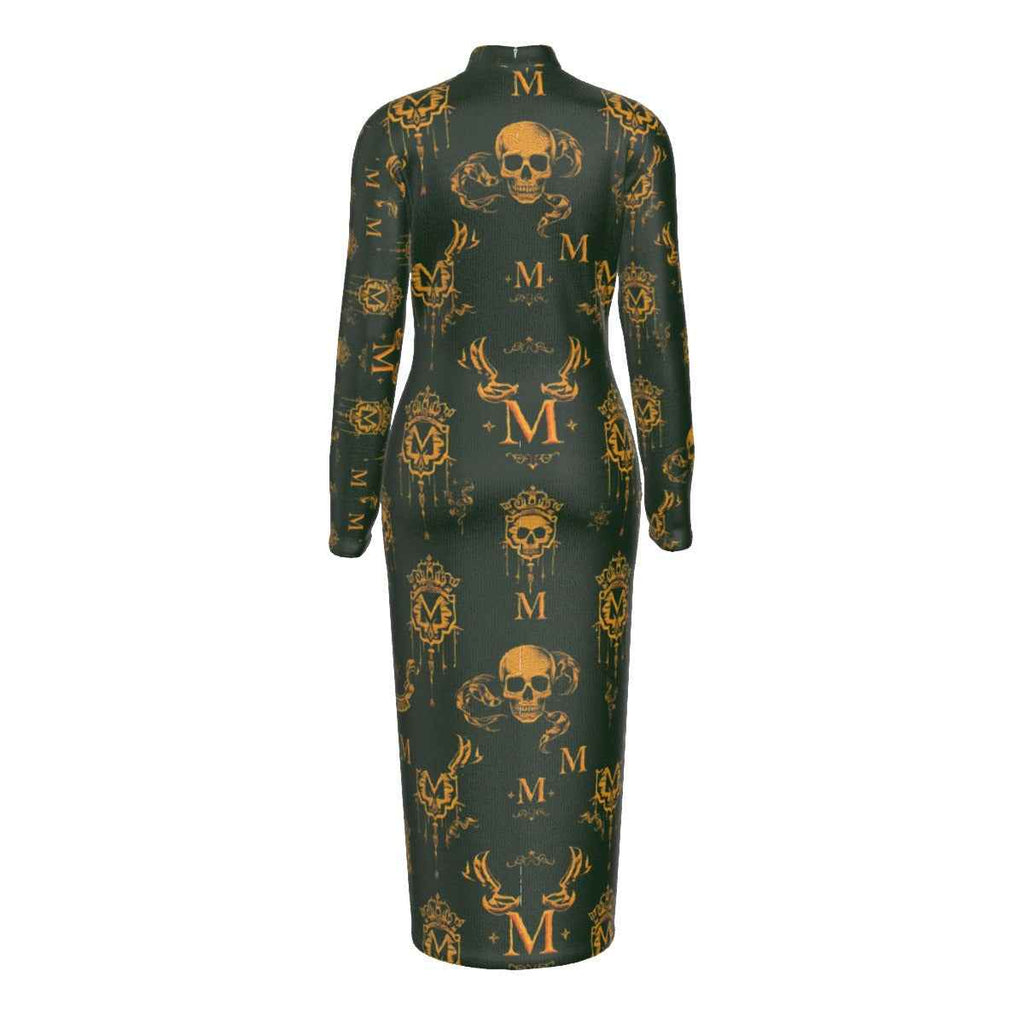 MUNSIEUR All-Over Print Women's Hip Dress New Arrivals