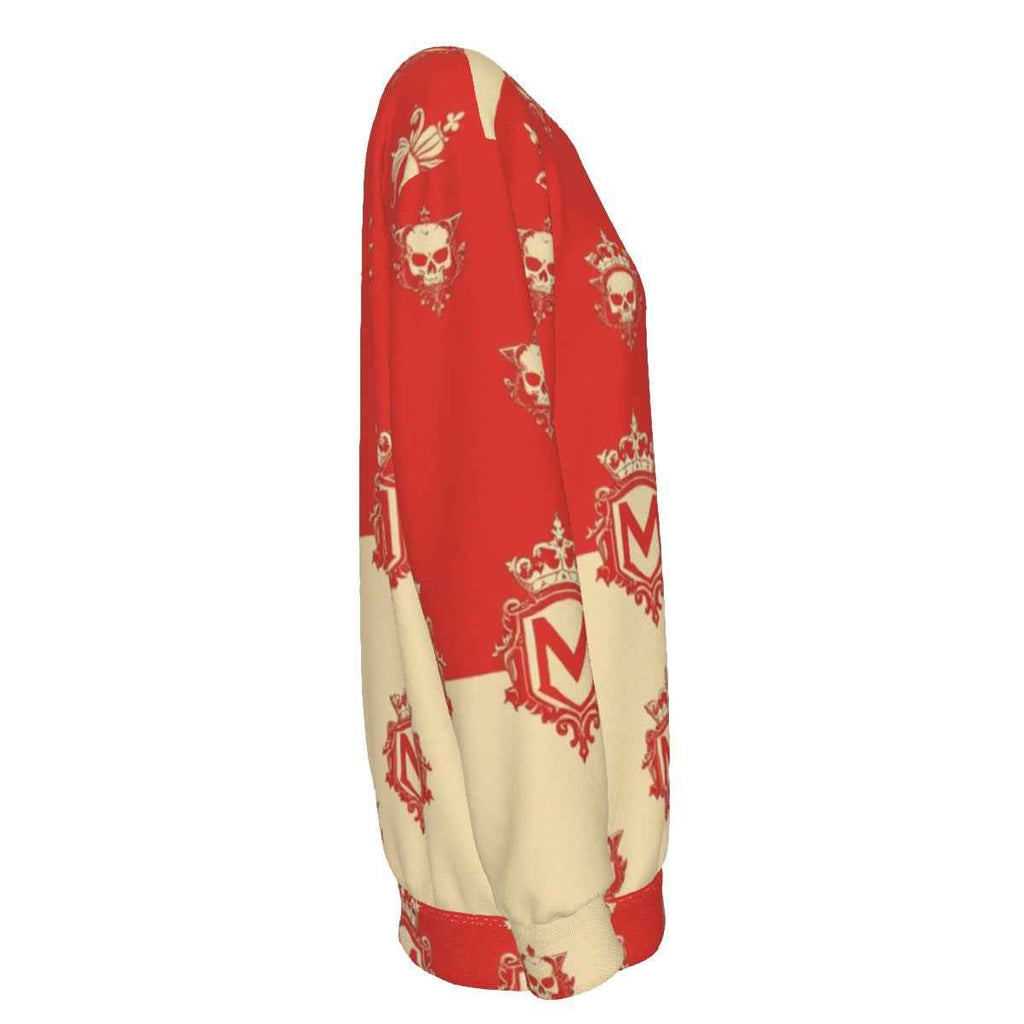 MUNSIEUR All-Over Print Women's Off-Shoulder Sweatshirt