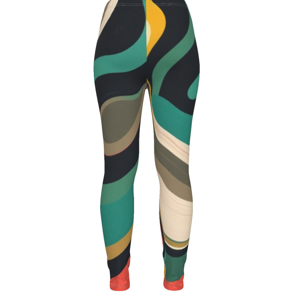 MUNSIEUR All-Over Print Women's Ripped Leggings