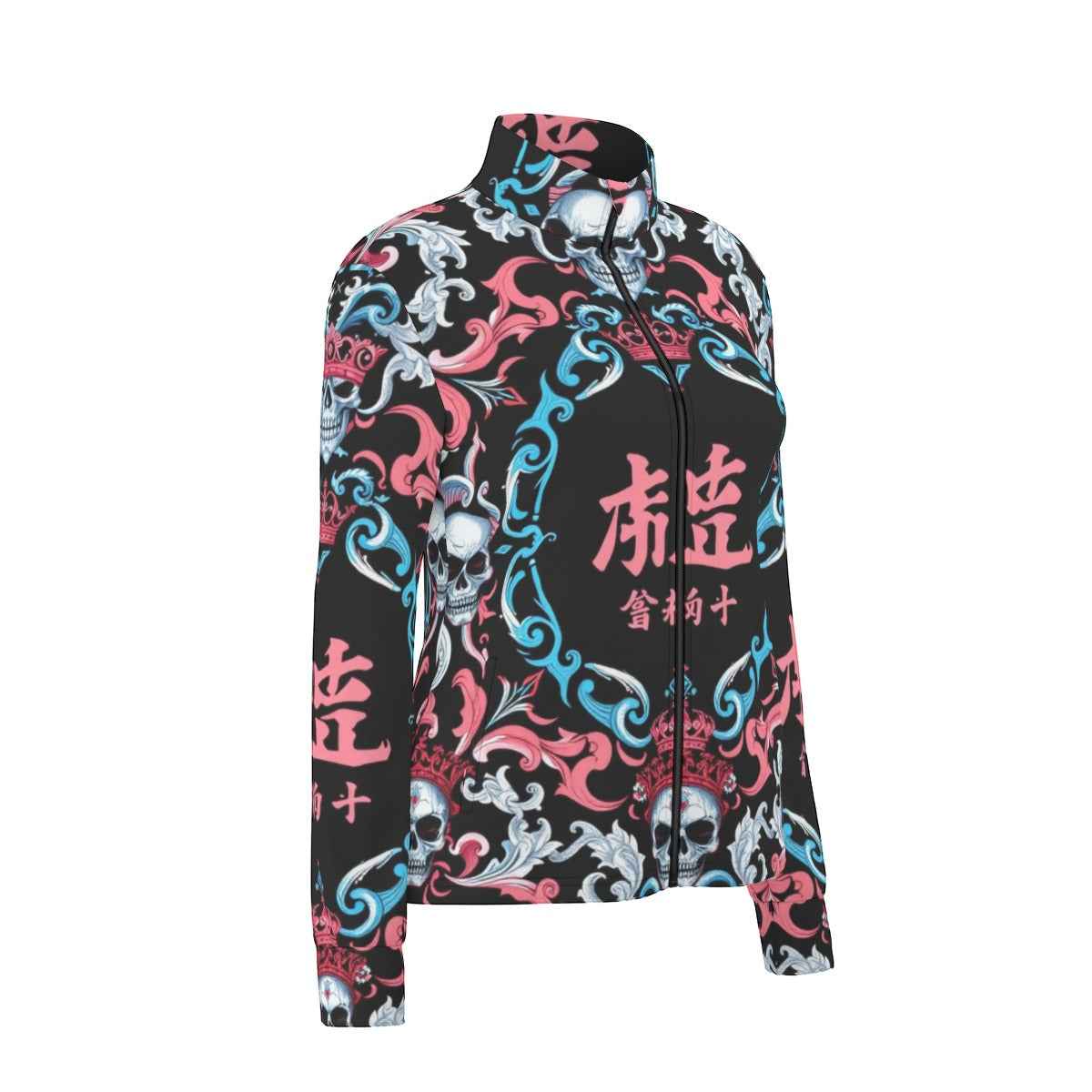 MUNSIEUR All-Over Print Women's Long Sleeve Thumbhole Jacket