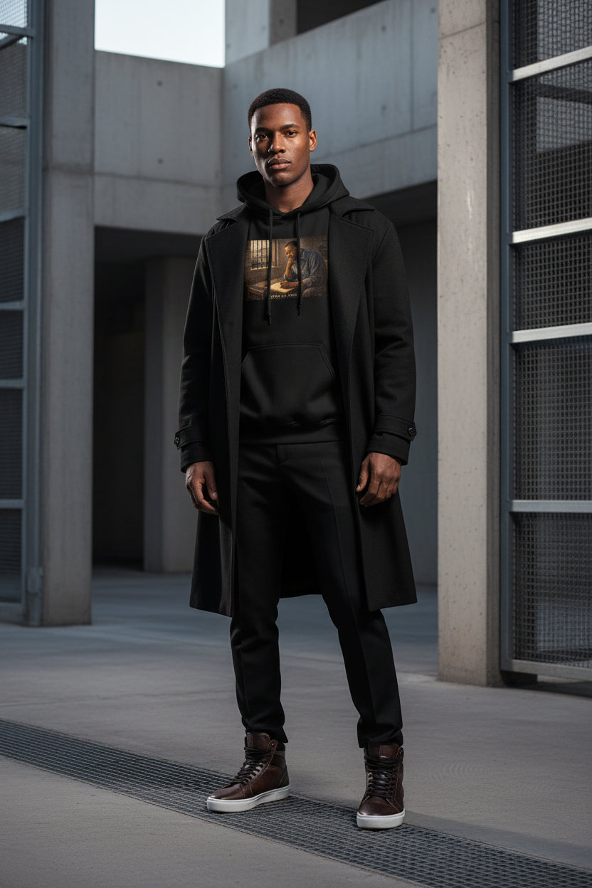 Men's MLK Hoodie "The Incarceration" - USA Printed Double Sided