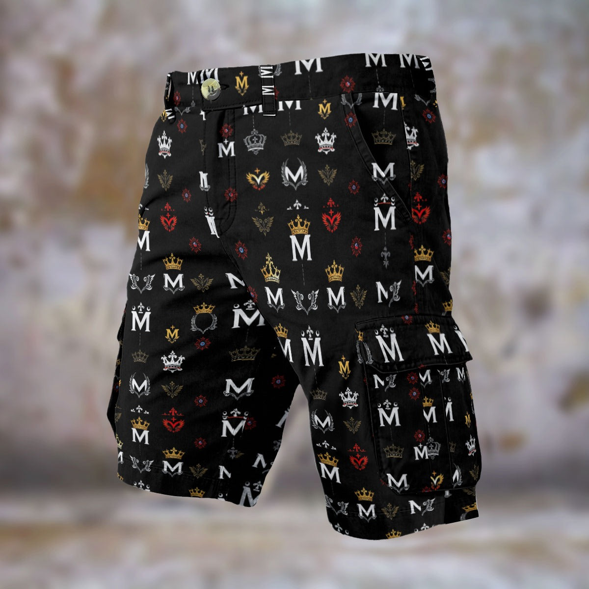 MUNSIEUR All-Over Print Men's Cargo Shorts
