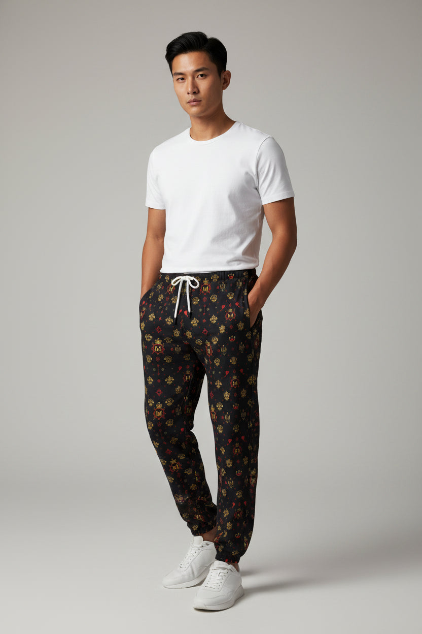 All-Over Print Joggers – Heavy Cotton Streetwear | MUNSIEUR