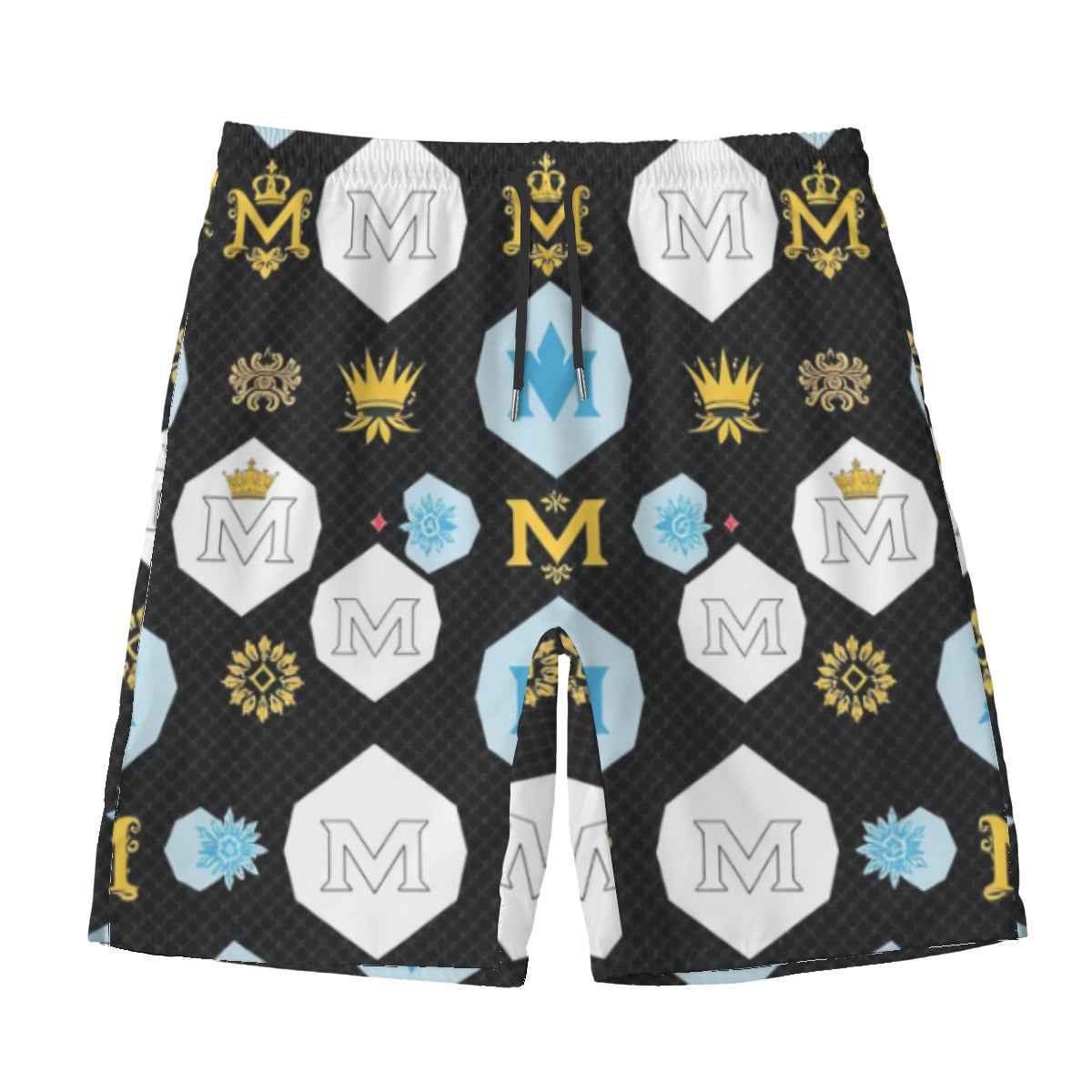 Munsieur Shorts for Men All-Over Print Beach Outdoor Garments With Lining