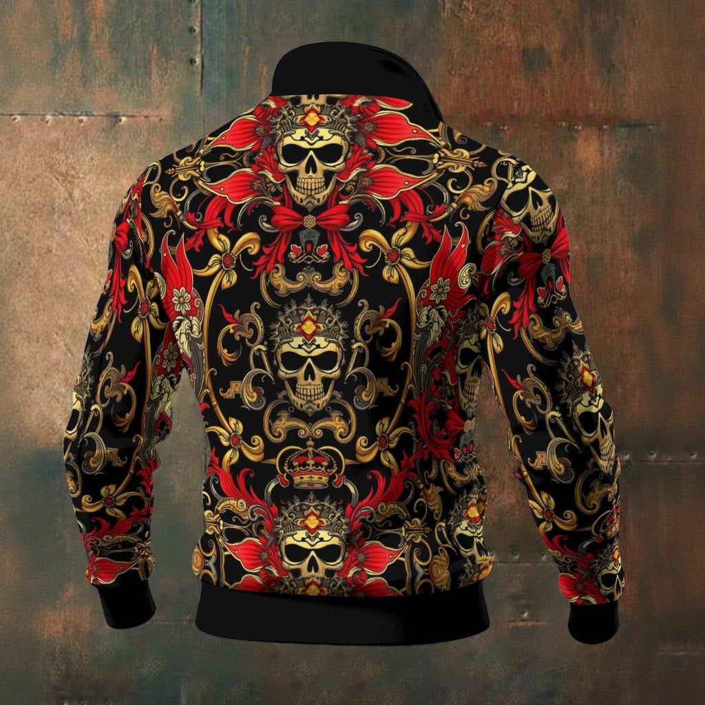MUNSIEUR All-Over Print Men's Thick Knit Fleece Coat New Arrivals