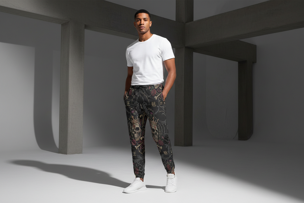 All-Over Print Joggers for Men by MUNSIEUR