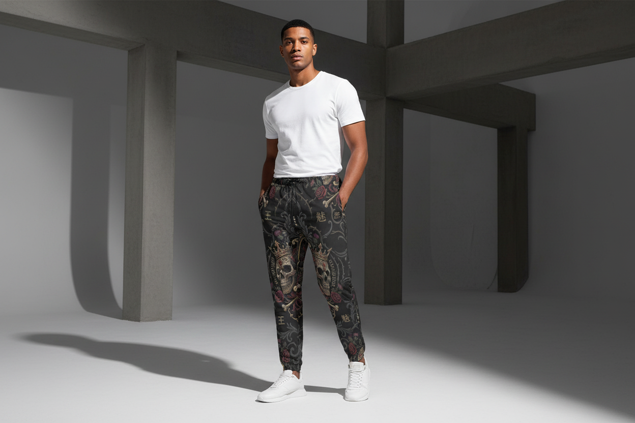 All-Over Print Joggers for Men by MUNSIEUR