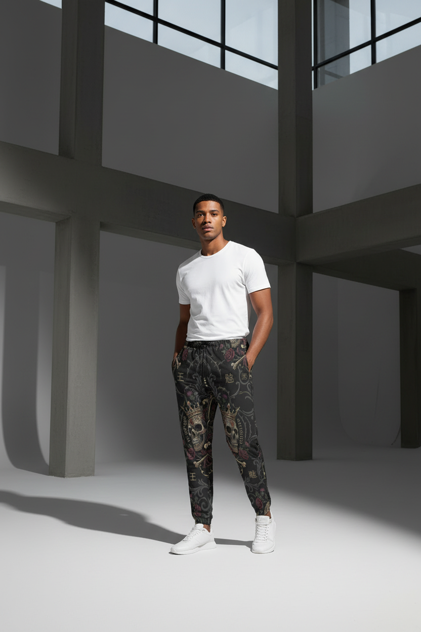 All-Over Print Joggers for Men by MUNSIEUR