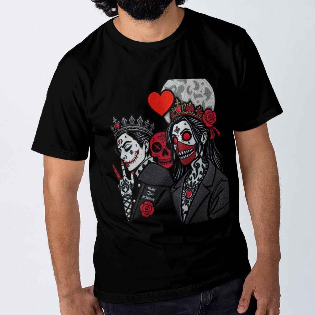 MUNSIEUR Valentine's Day DTF Print Men's Tee - Luxury Romantic Streetwear