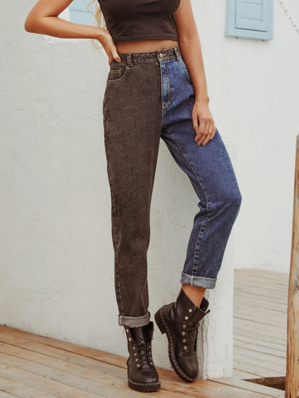 Jeans for Women Straight Cut Comfortable Denim