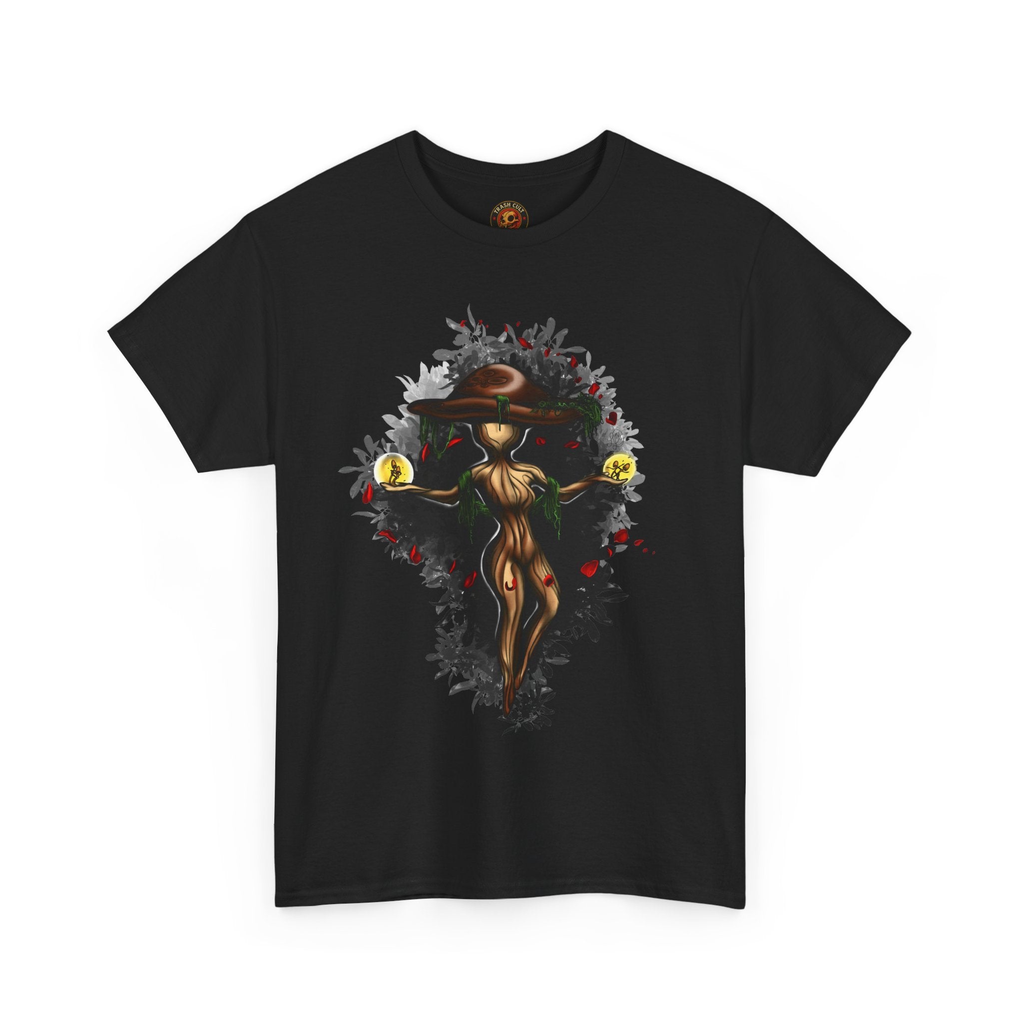 Mushroom Spirit T-Shirt – Lara Davenport x Trash Cult Supply Co. Collab (Gildan 5000)