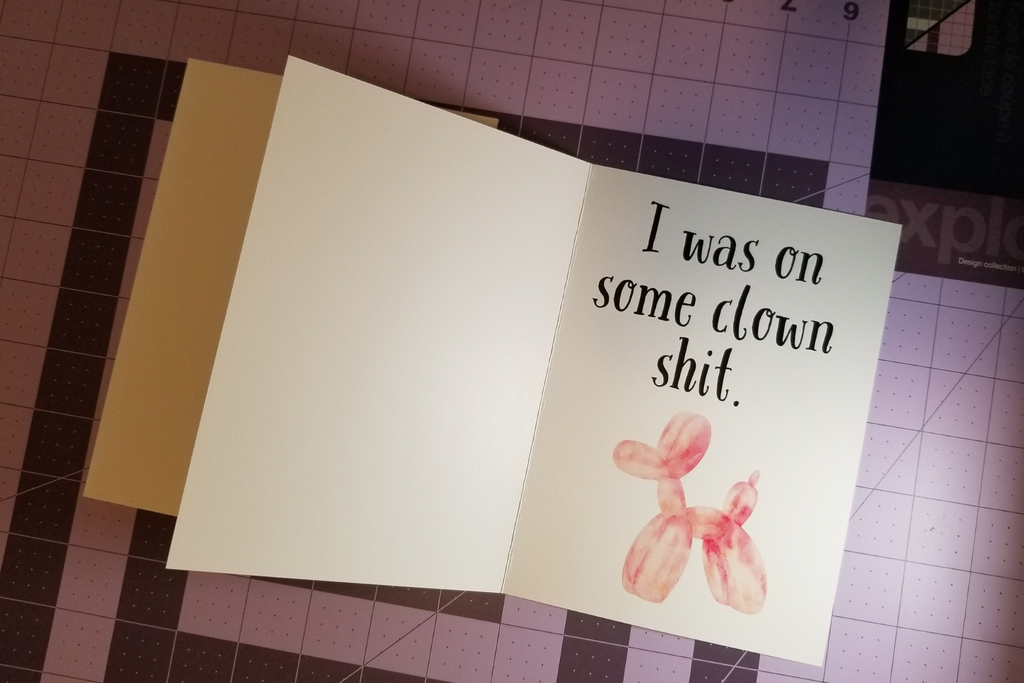 I'm Sorry | Blunt Apology | Greeting Card