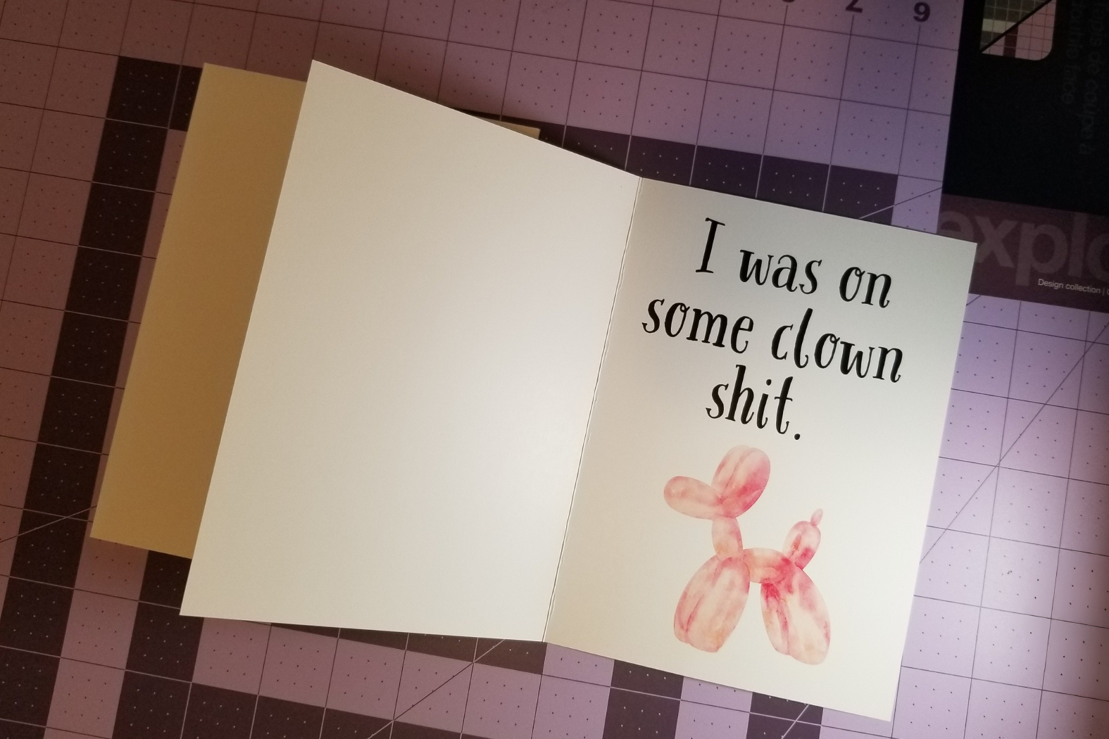 I'm Sorry | Blunt Apology | Greeting Card