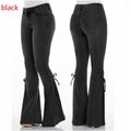 Women's Jeans Mid-Waisted Denim Stretch Jeans