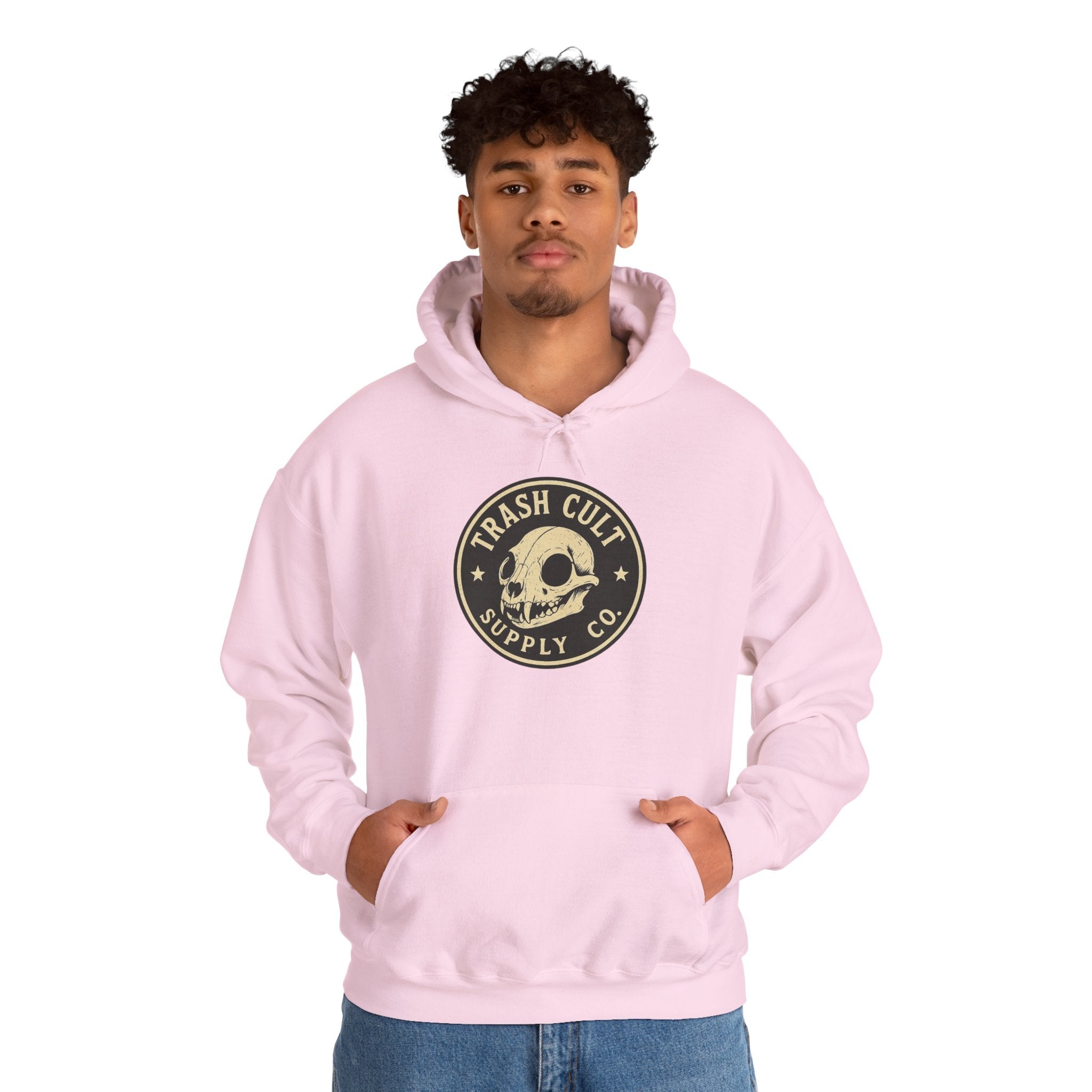 Trash Cult Hooded Sweatshirt, Unisex Hoodie with Skull Design, Perfect for Casual Wear, Gifts for Friends, Cozy Fashion