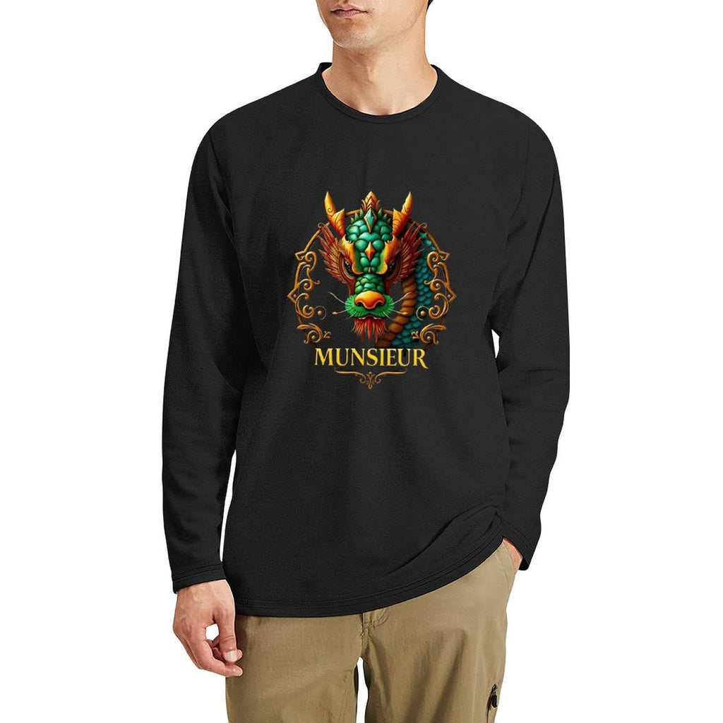 Munsieur Long Sleeve Tee for Men: Understated Elegance, Maximum Comfort