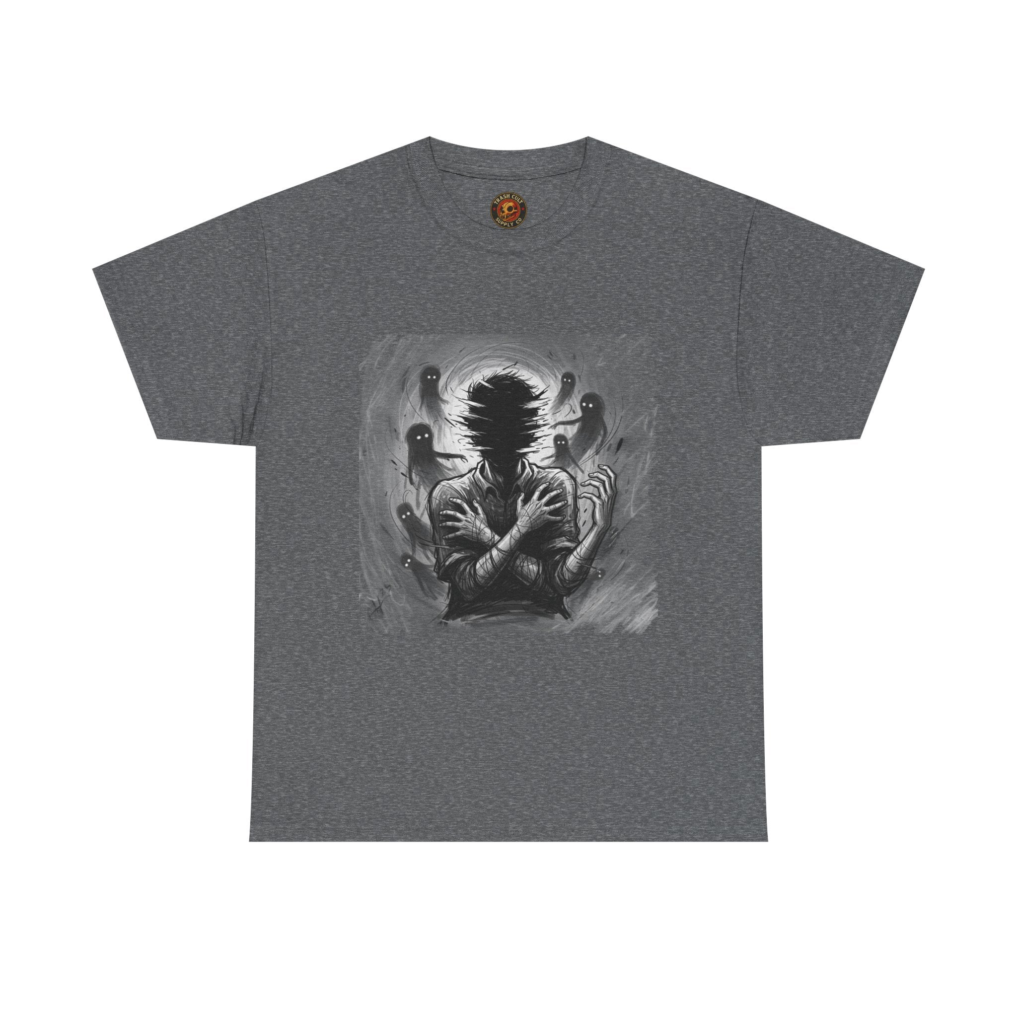 Xian Allen x Trash Cult Shirt – “Don’t Let Them In” | Ghost Spiral Emotional Horror Tee