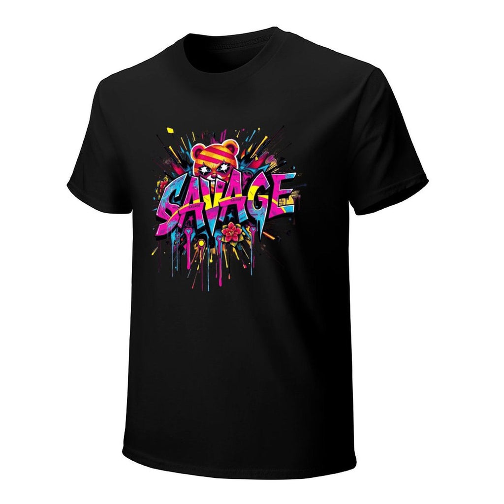 Tee for Men – "Savage" Graphic Streetwear Crown Co.