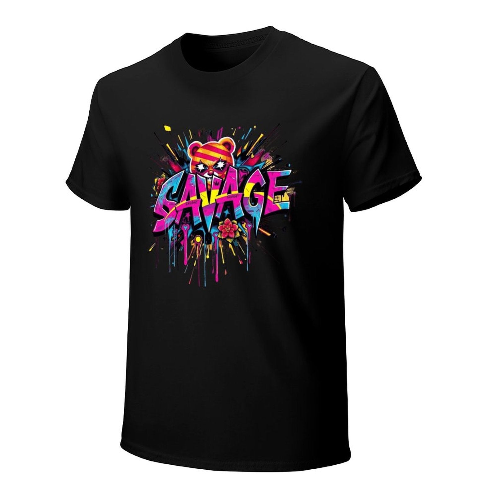 Tee for Men – "Savage" Graphic Streetwear Crown Co.
