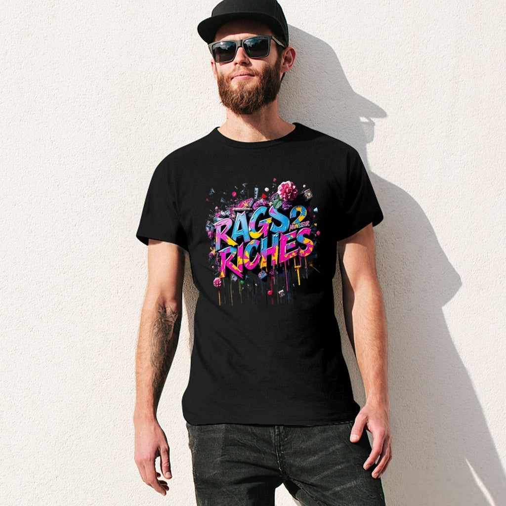 Men's Tee Munsieur Original Design "Rags2Riches" Streetwear Design