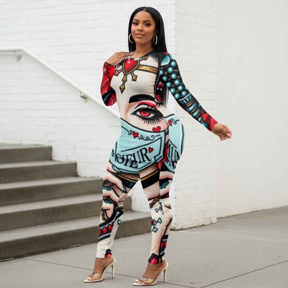 MUNSIEUR Women's Jumpsuit Valentine's Day Bleeding Collection