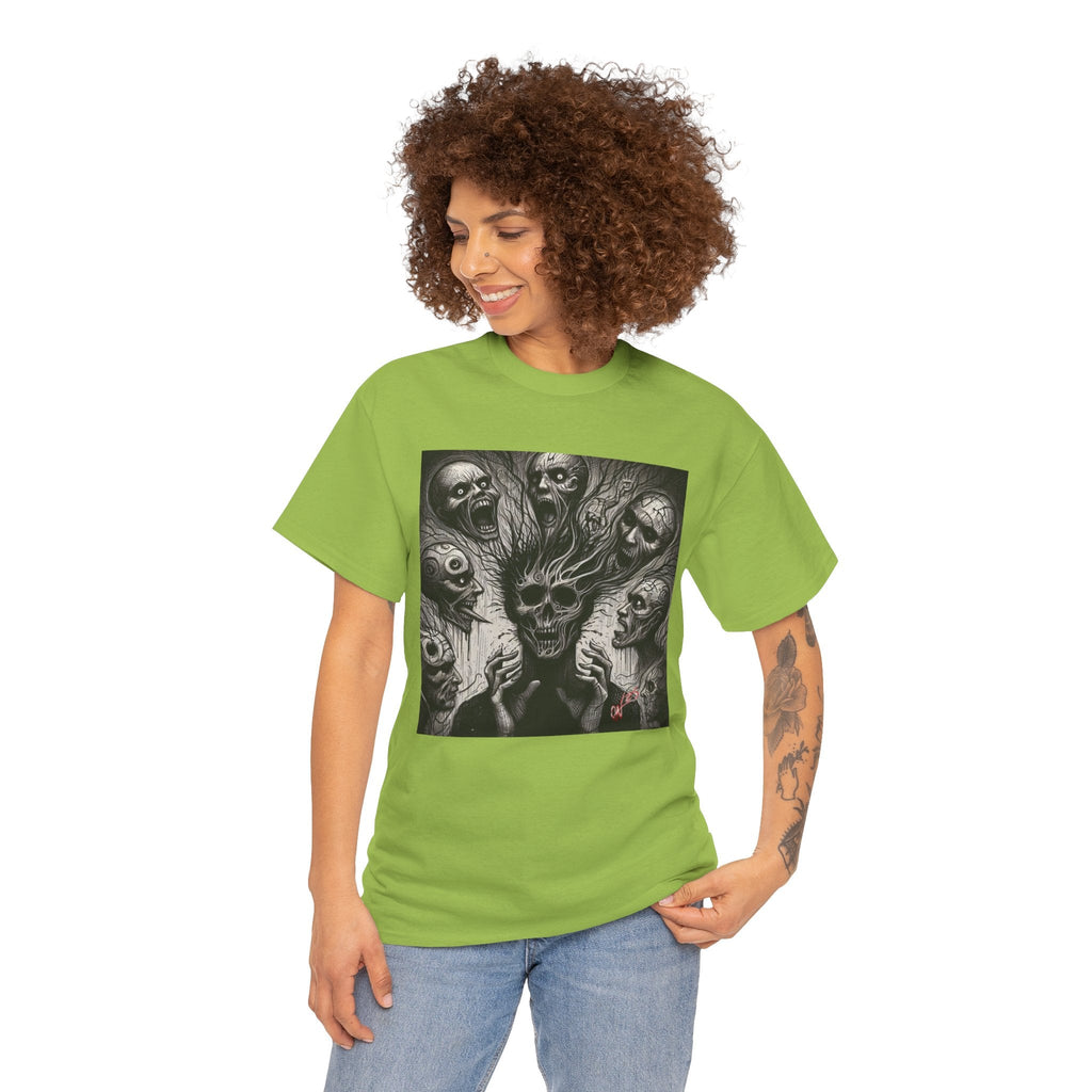 Xian Allen x Trash Cult Shirt – “Voices in the Void” | Horror Skull Scream T-Shirt
