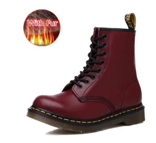 Unisex Leather Ankle Boots