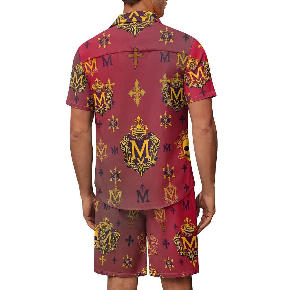 Men's Coordinated Set - Two Piece Shorts & Shirt for Beach