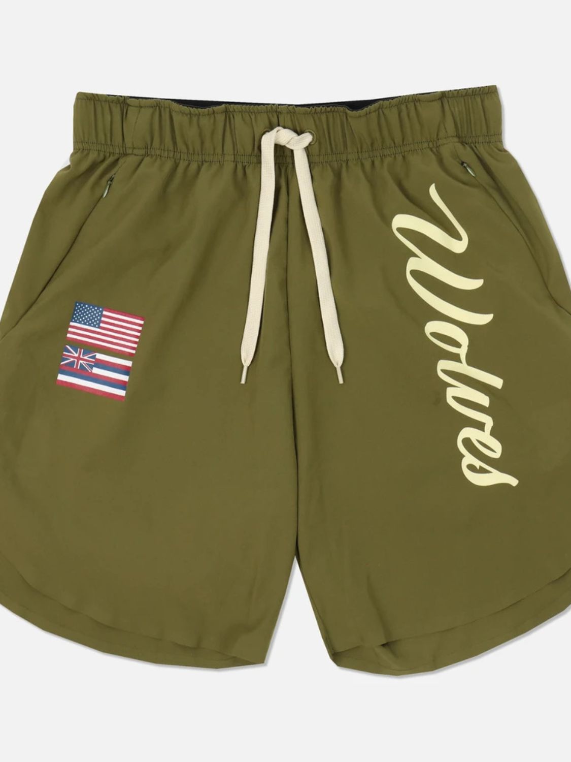 Men's Plus Size Drawstring US Flag Active Shorts