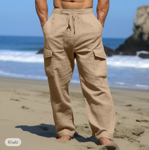 Men's Summer Wear Fashion Multi-pocket Pants